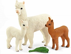 Набор фигурок Семейство альпака (Schleich, 42544) - миниатюра